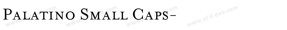 Palatino Small Caps字体转换